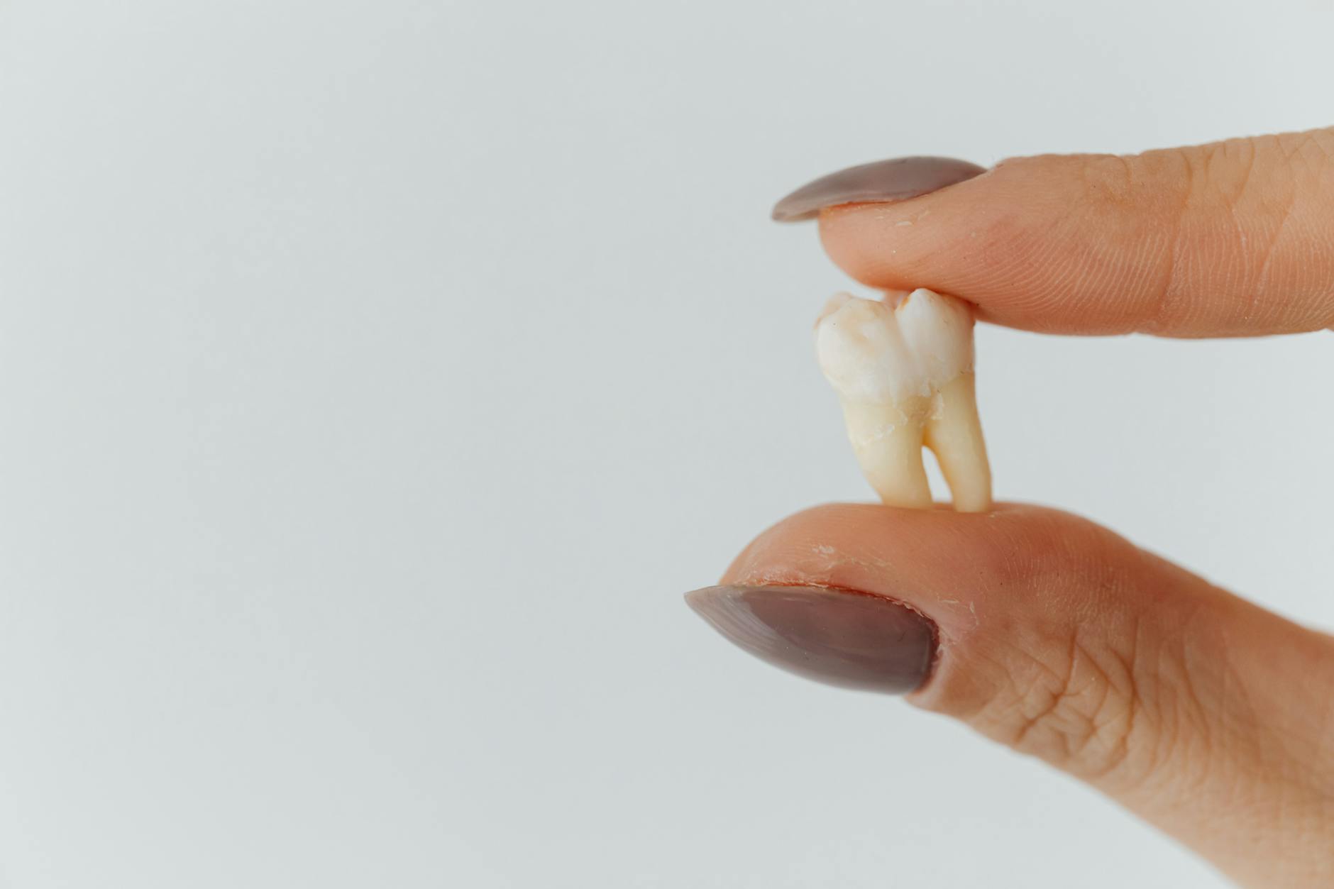 close up shot of a loose tooth